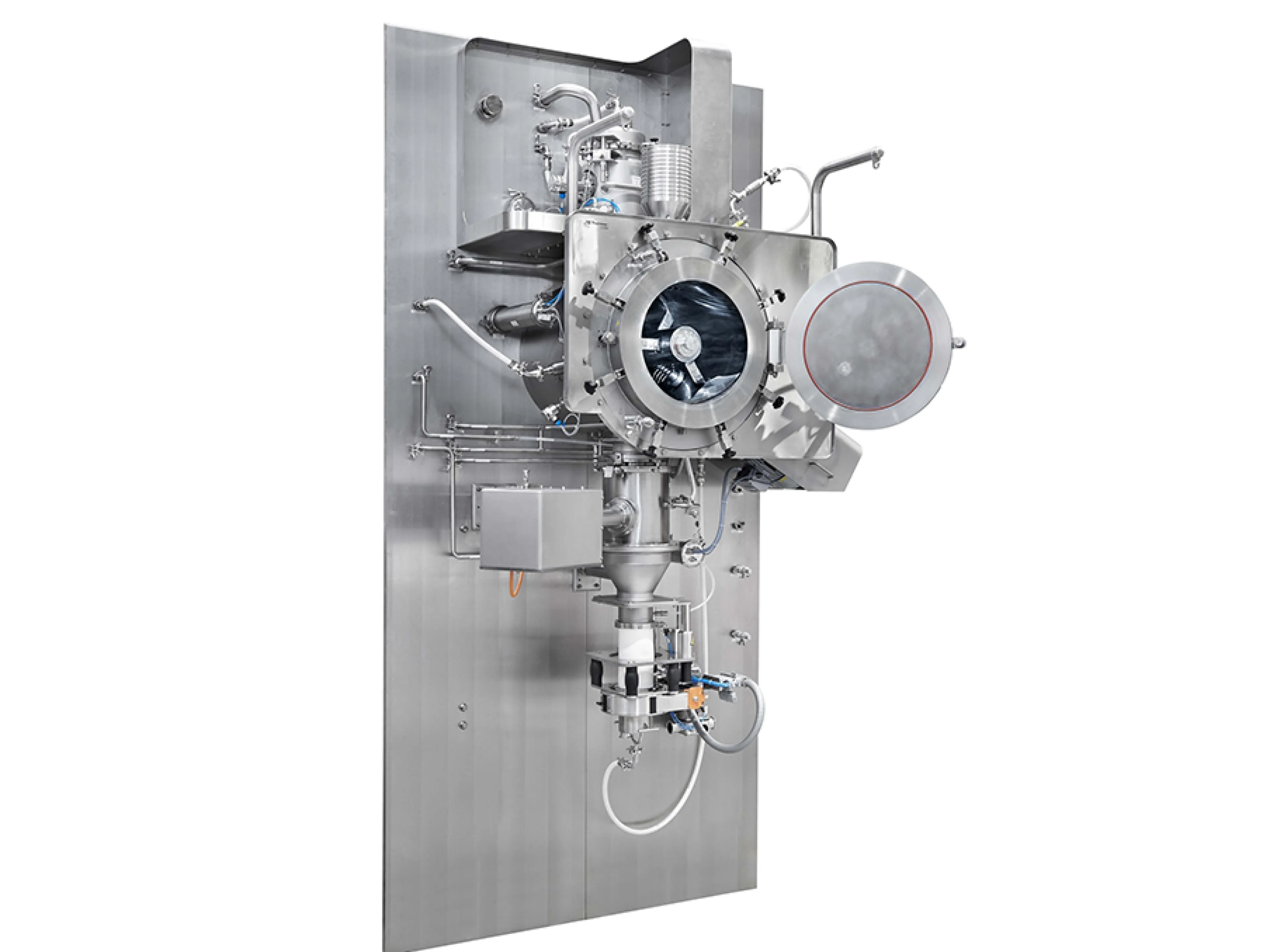 Vakuum-Schaufeltrockner (hier in Containment-Ausführung mit integrierter Siebmühle) bieten vielfältige verfahrenstechnische Vorteile, Bild: Gebrüder Lödige Maschinenbau Vakuum-Schaufeltrockner VT von Lödige Maschinenbau (hier in Containmentausführung mit integrierter Siebmühle) bieten vielfältige verfahrenstechnische Vorteile