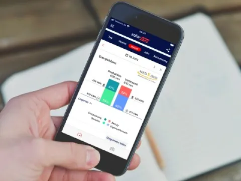 Eine App liefert 24/7 Daten zur Photovoltaikanlage