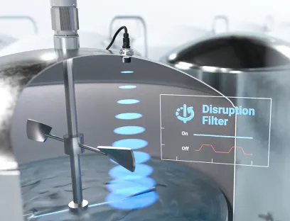 Dank smarter Filterfunktion lassen sich bei der Füllstandsmessung Störobjekte wie Rührwerke einfach ausblenden, Bild: Baumer Ultraschallsensoren: Dank smarter Filterfunktion lassen sich bei der Füllstandsmessung Störobjekte wie Rührwerke einfach ausblenden. Bild: Baumer