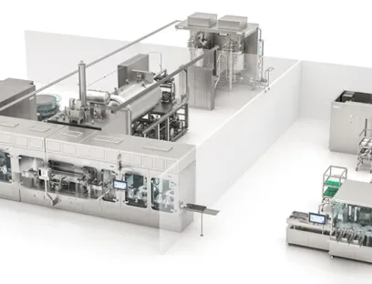 Nahtlos integrierte Vial-Linie von Syntegon, Bilder: Syntegon Nahtlos integrierte Vial-Linie von Syntegon.
